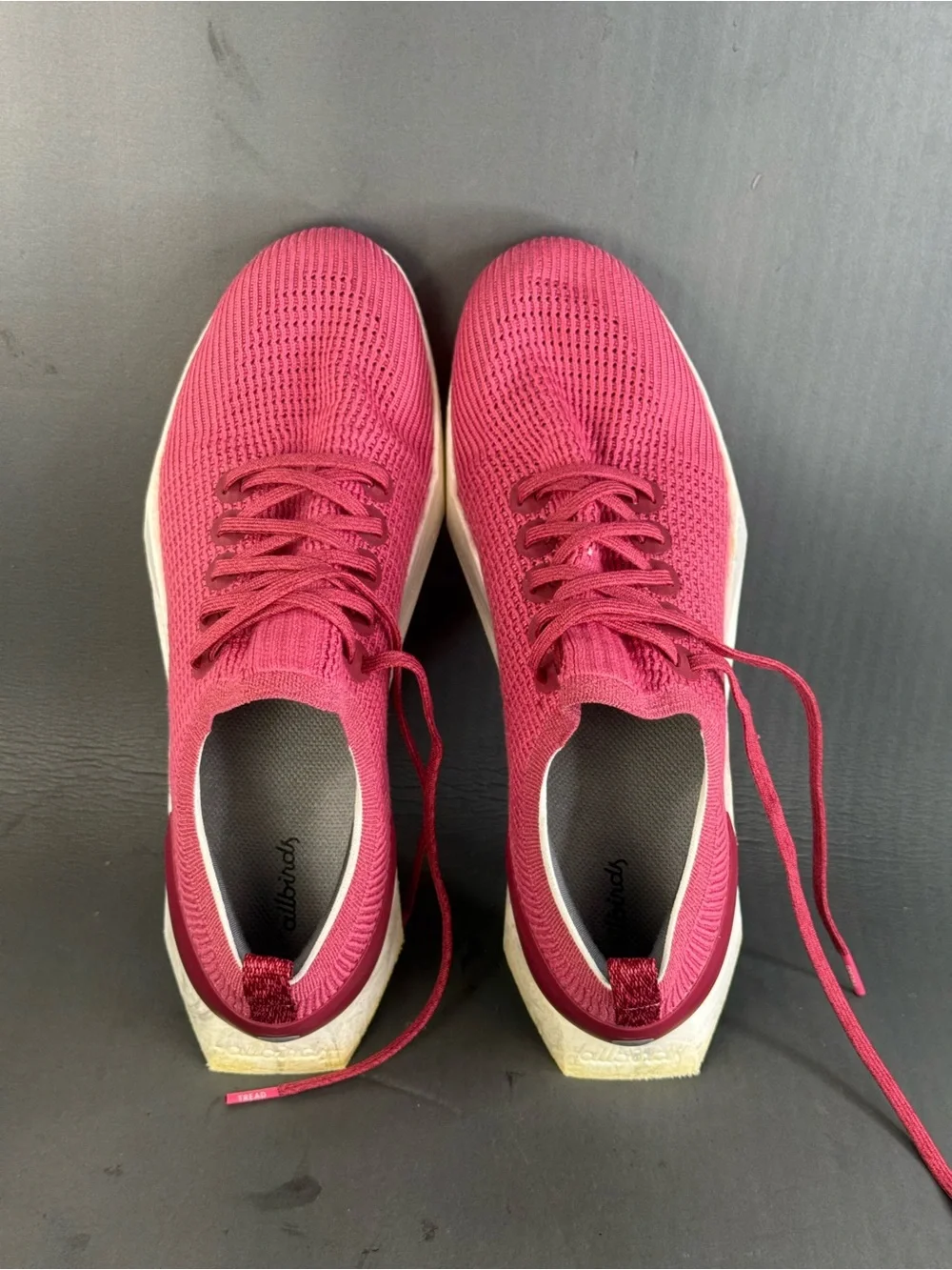 Allbirds Men's Tree Flyer Lux Pink Blizzard Mesh Trainers Shoes Size 11.5